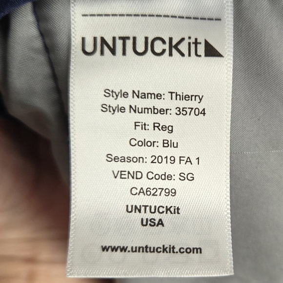 UNTUCKit Men's Sky Blue Puffer Vest Size XXL - Picture 7 of 9